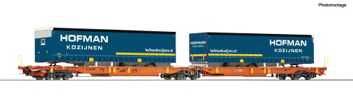 Roco 6600072 - H0 - Gelenktaschenwagen Hofman, Wascosa, Ep. VI